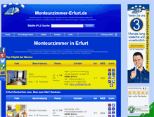 Tablet Screenshot of monteurzimmer-erfurt.de